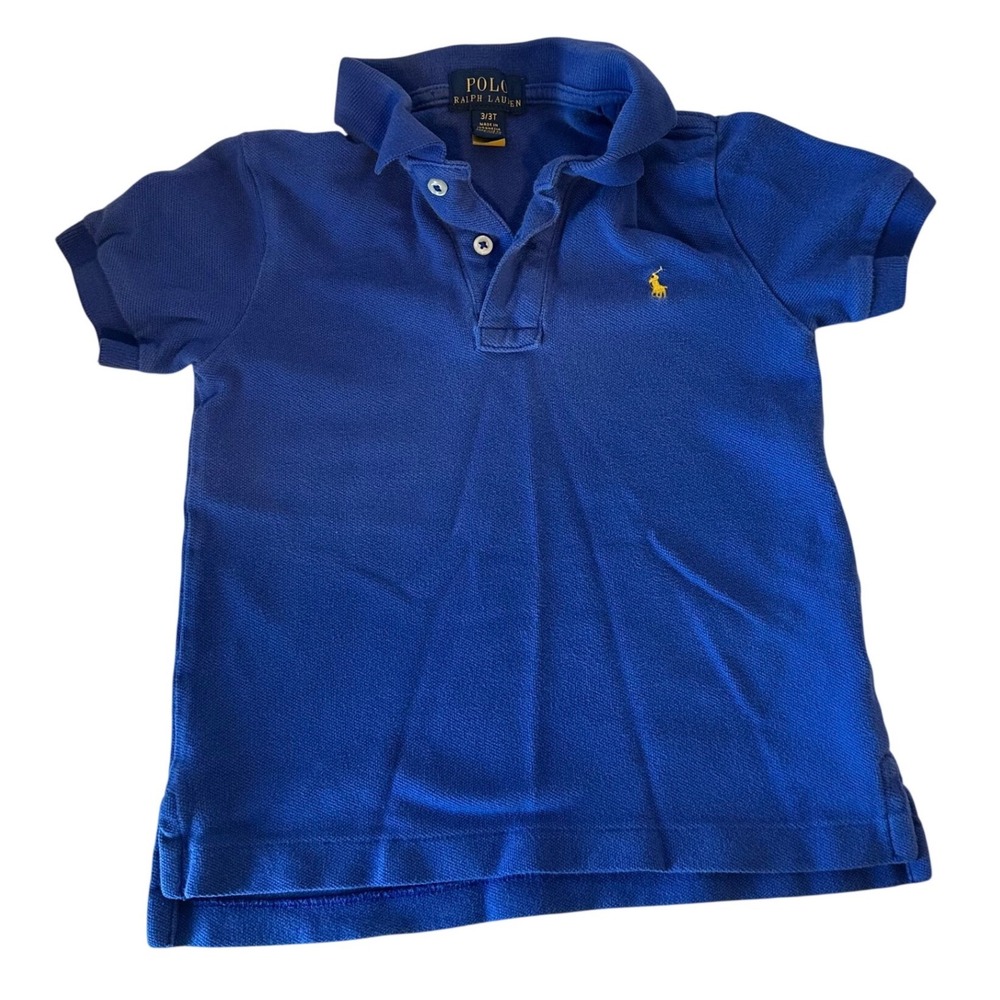 Polo Ralph Lauren Toddler Boys Polo Shirt Size 3T Blue Preppy‎ Old Money Logo